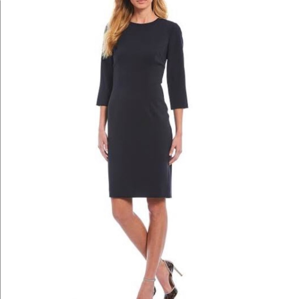Antonio Melani Del 34 Sleeve Stretch Crepe Dress